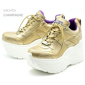 Amazon | [ヨースケ YOSUKE］厚底スニーカー ハイソール レース